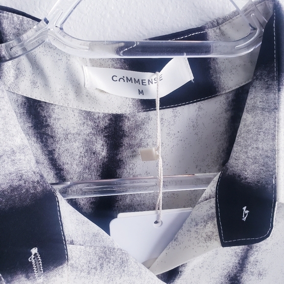 NWT REVOLVE/Minimalist Lovers Commense Button Down Abstract Top - Picture 7 of 8